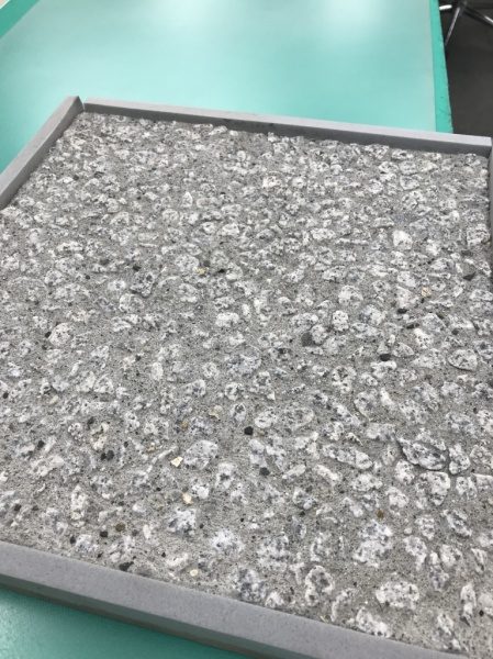 庵治石洗い出し仕上げ