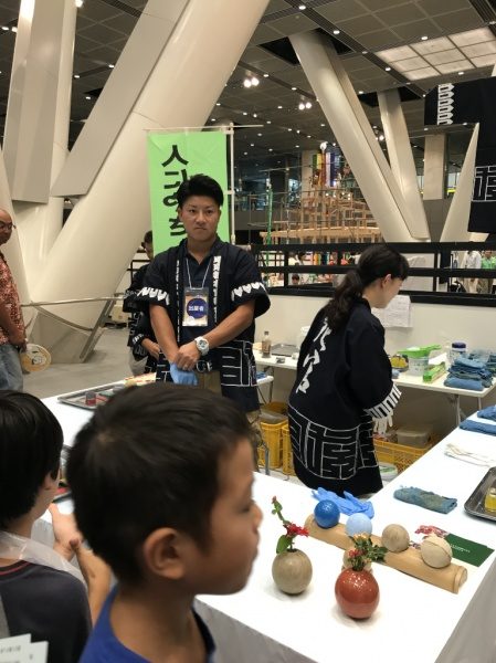 ものづくり・匠の技の祭典　左官ブース