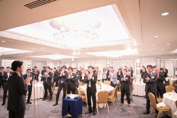原田左官年明け披露会中締め