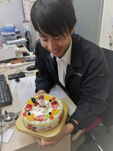 クリスマスケーキと武田さん