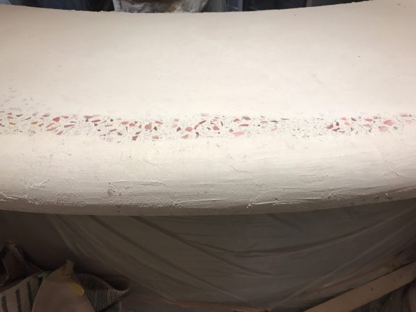 ビールストーン研磨作業