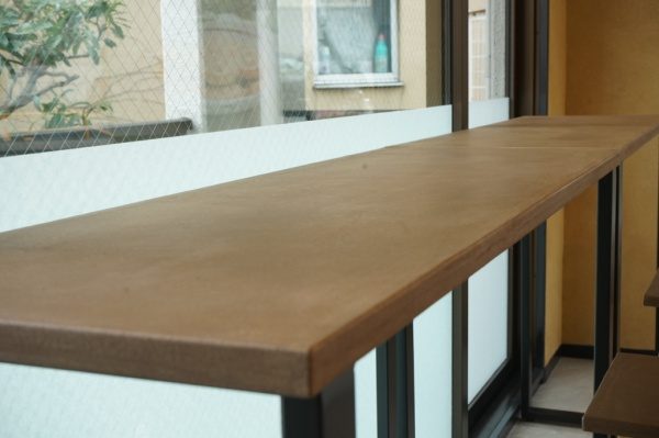 伊豆土仕上げ風土のテーブル天板