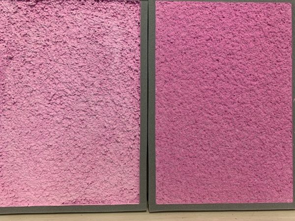 ルイスバラガンをイメージしたピンクの壁サンプル2種類