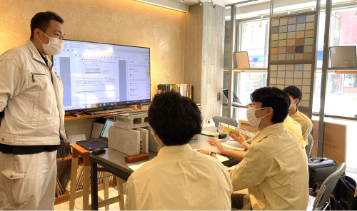 施工説明会の様子