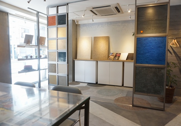 原田左官ショールームをリニューアルし「SAKAN LIBRARY」としてオープンいたしました！