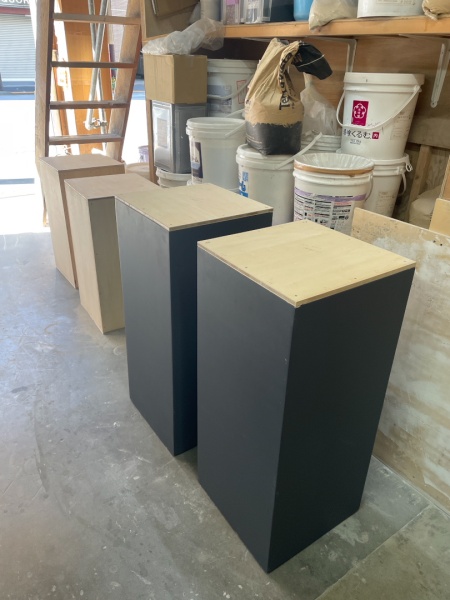 モールテックスを花台に施工 | 原田左官工業所