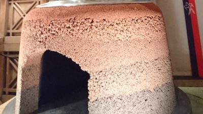 1升炊きの版築かまど設置（神事用）