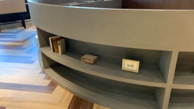 モルタルアートをアイカ工業ショールームに施工