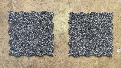 洗い出しシートのメリットを活かし天然石の仕上げを手軽に！