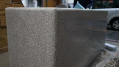 ビールストーン什器に施工　手順