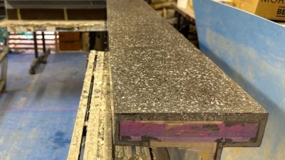 ビールストーン 木工に施工できるテラゾ仕上げ