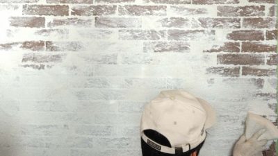 タイルと左官のコラボレーション ブリックタイルと左官