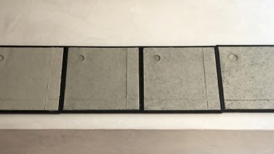 コンクリート打ち放し風仕上げ　濃い色　薄い色　色見本を作成
