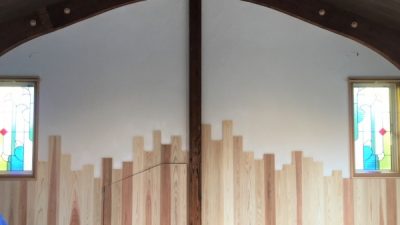 しっくいワークショップ　練馬　清心幼稚園にて