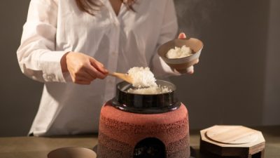 版築かまどがリニューアル 軽量・取り扱いが容易に