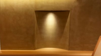 風土（FUUDO）和食店の壁面に施工