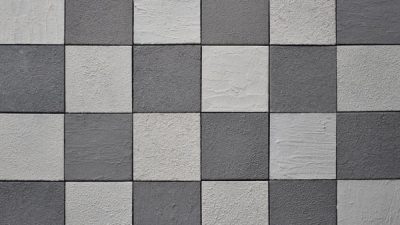 和のタイル2色を組み合わせた施工例