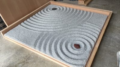 枯山水をアートパネルにして納品 熊本あそ兵衛様