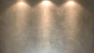 メタリック調仕上げ宝石店での施工