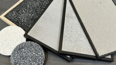 ミノセルベンで環境にやさしく個性的なテラゾ仕上げを