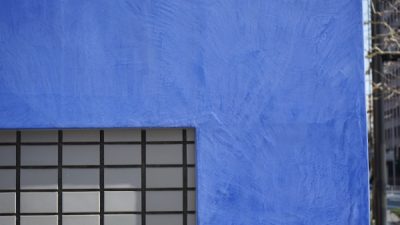 モールテックス ブルー　外壁に使用