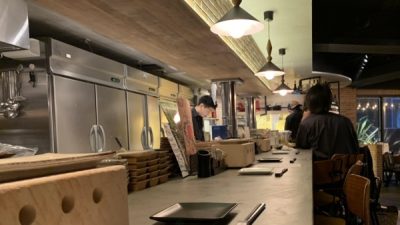 モールテックス　恵比寿 飲食店のカウンターに施工