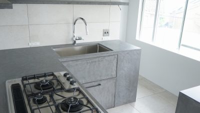 モールテックス　キッチンでの施工