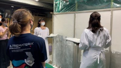 テレビ「ぐるり江戸散歩」で漆喰をPR