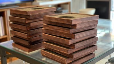 左官製作グッズ　日本SF大会の盾を製作