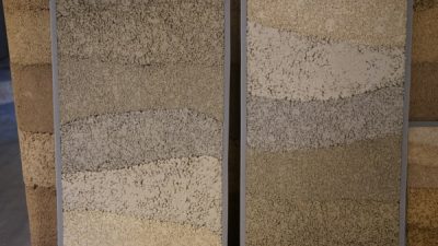 塗り版築仕上げ　見本作成
