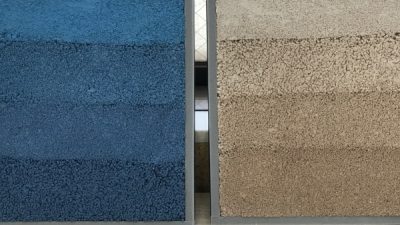 塗り版築　空と海と砂浜のサンプル