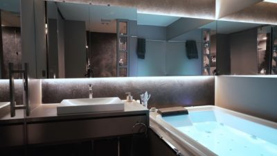 オルトレマテリア　浴室での施工例