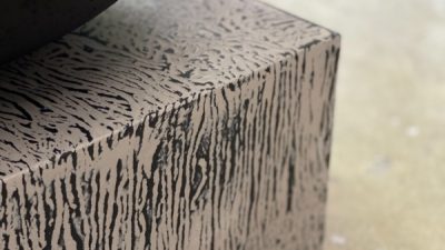 オルトレマテリア「有吉ゼミ八王子リホーム」ファイヤーピットベースに施工