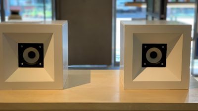漆喰のスピーカー完成！　漆喰の機能・音への追求