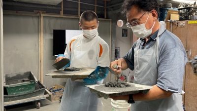 左官を知ってもらうために 中学生職場体験受け入れ