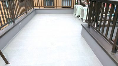 リボール式防水　屋上に施工