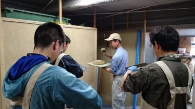 左官へ仕事旅行　12月の体験