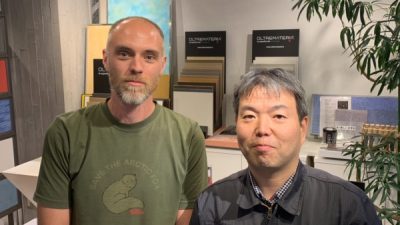 漆喰（しっくい）　スウェーデンからのお客様