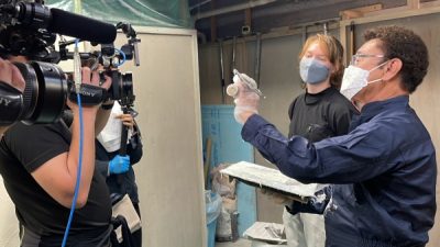 具志堅用高さんが漆喰体験！テレビ東京よじごじDays