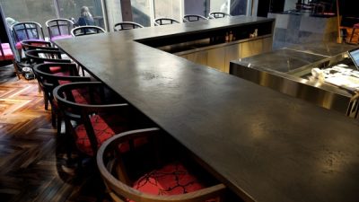 モールテックス - カウンターの施工例