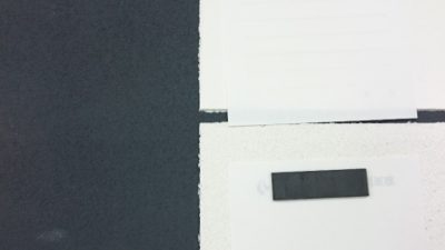 マグネットが貼り付く左官材　マグネットプラスター