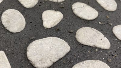 スライスした石の仕上げ