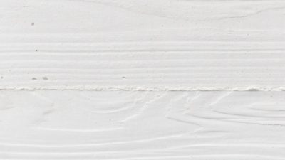 白のうづくり木目モルタル仕上げのサンプルを作成