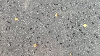 ビールストーン真鍮を入れた仕上げサンプル