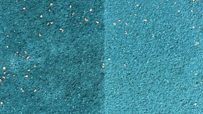 かき落とし金属片入り壁サンプル