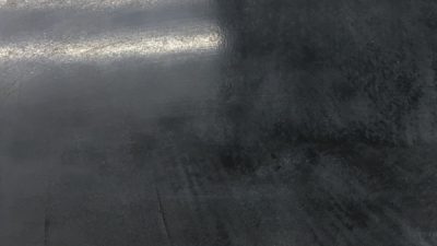 黒漆喰磨き仕上げ