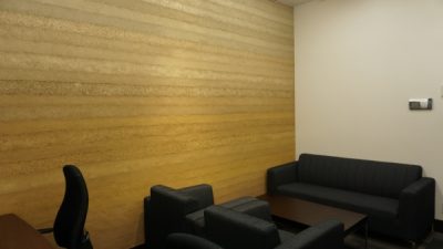 版築仕上げ - オフィス、応接室での施工例