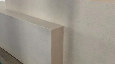 ビールストーン白 - 什器に施工