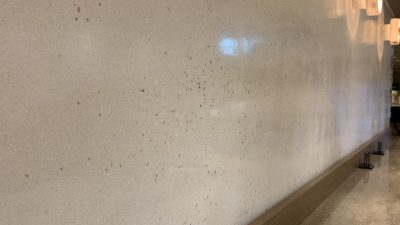 ビールストーン - カフェの壁面に施工