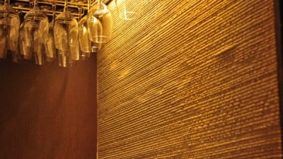 洗い出し・櫛引仕上げ・タイル - 文京区イタリアン店舗での施工例